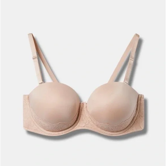 Torrid Curves Bombshell Everyday Strapless Push-Up Bra SZ 46C - Picture 4 of 14